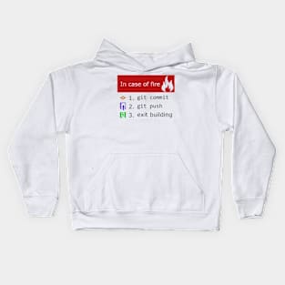 Git on Fire Kids Hoodie